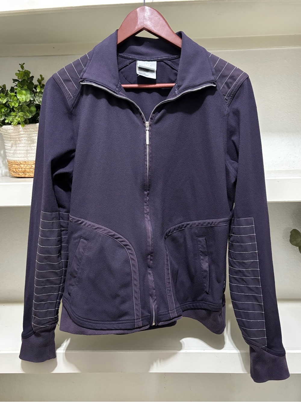 New Balance Deep Purple Athletic Zip Jacket